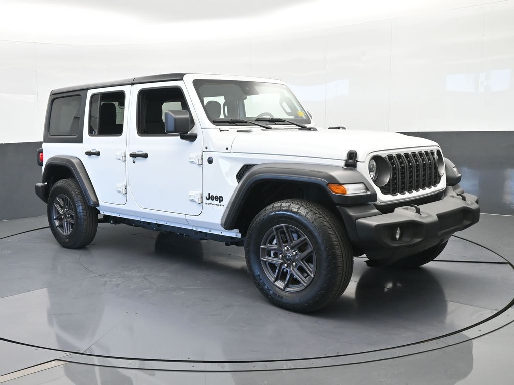 Used 2024 Bright White Clearcoat Jeep Sport S image 8