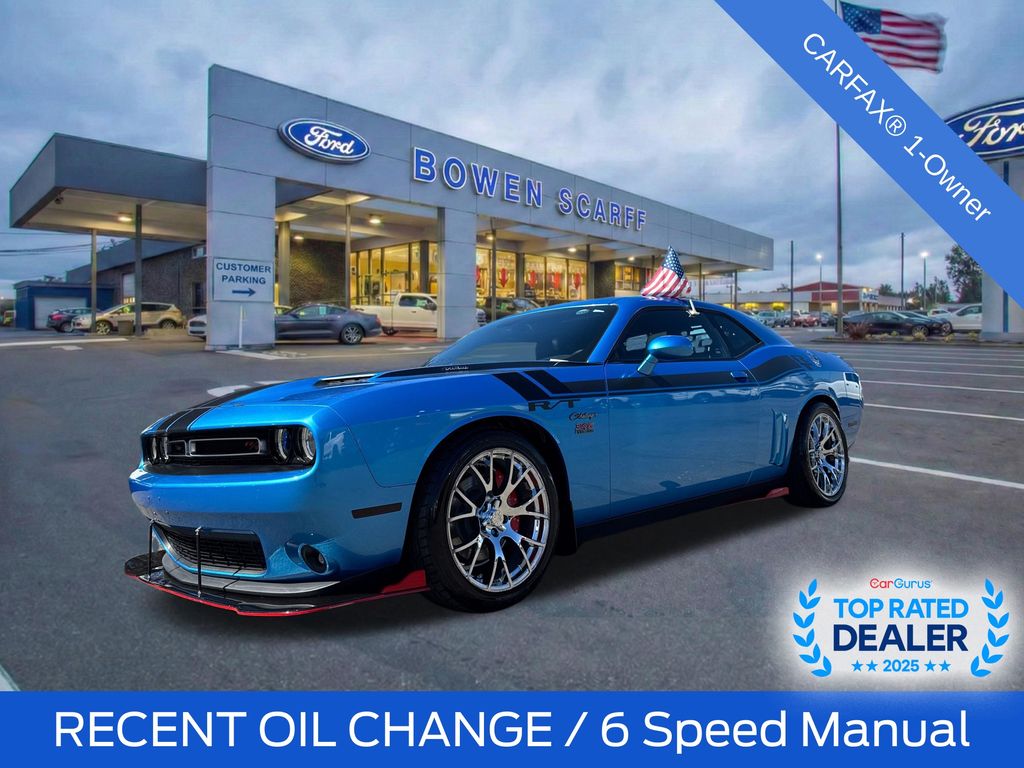 B5 Blue Pearl Coat 2015 Dodge Challenger R/T Plus RWD Coupe Rear-Wheel Drive 8-Speed Automatic