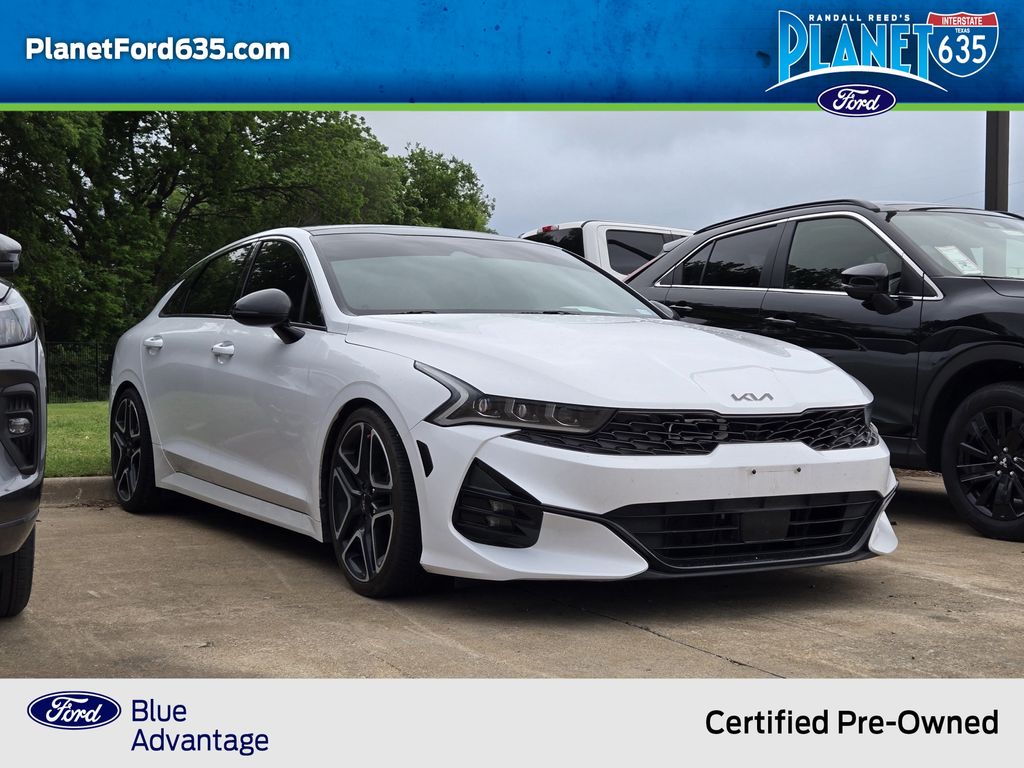 Glacial White Pearl 2022 Kia K5 GT-Line FWD Sedan Front-Wheel Drive 8-Speed Automatic