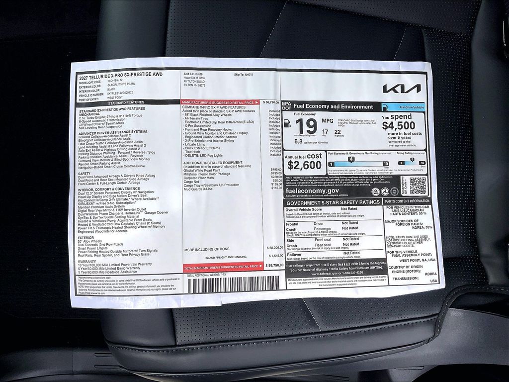 2027 Kia Telluride — photo 17