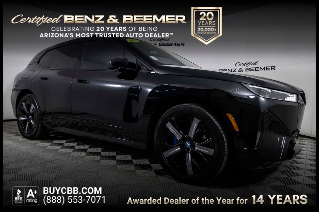 Black Sapphire Metallic 2023 BMW iX SUV / Crossover All-Wheel Drive Automatic