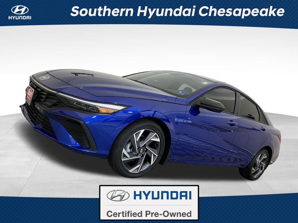 Intense Blue 2025 Hyundai Elantra Sedan Front-Wheel Drive Continuously Variable Transmission