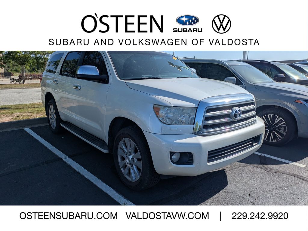 White (Blizzard Pearl) 2013 Toyota Sequoia Platinum 4WD SUV / Crossover Four-Wheel Drive 6-Speed Automatic