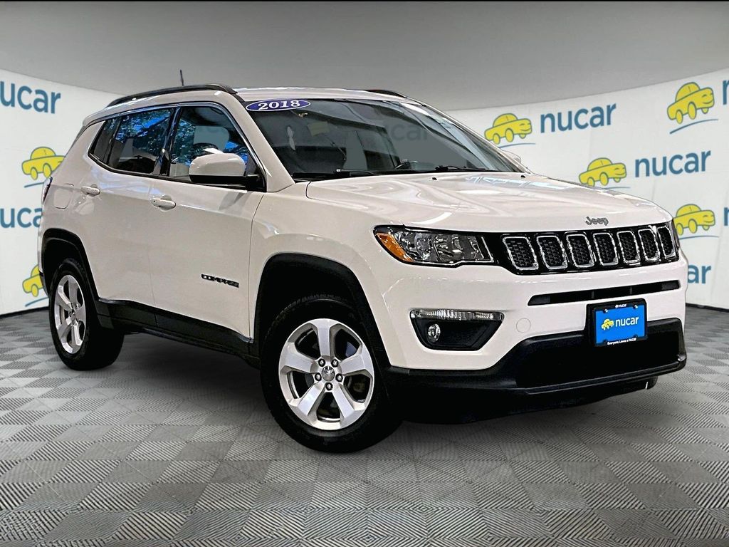 White Clearcoat 2018 Jeep Compass SUV / Crossover Four-Wheel Drive 9-Speed Automatic