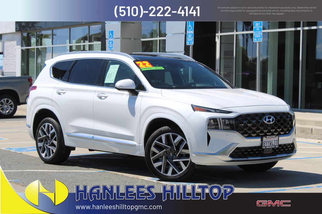 Quartz White 2022 Hyundai Santa Fe Calligraphy AWD SUV / Crossover All-Wheel Drive Automatic