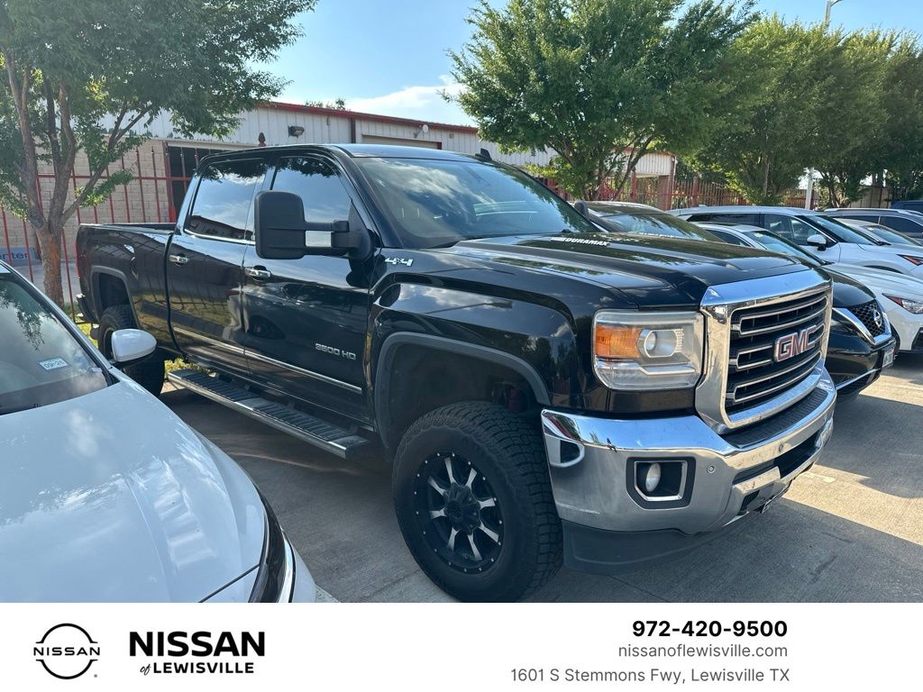 Onyx Black 2015 GMC Sierra 3500HD Pickup Truck Four-Wheel Drive 6-Speed Automatic