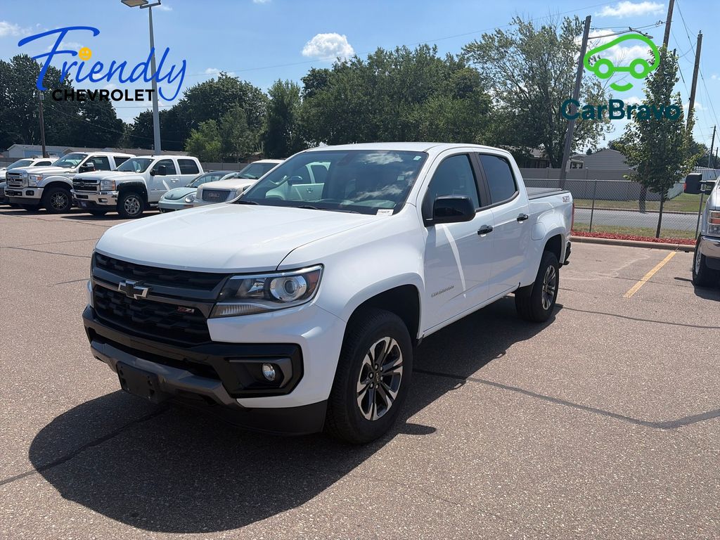 Summit White 2021 Chevrolet Colorado Pickup Truck Four-Wheel Drive 8-Speed Automatic