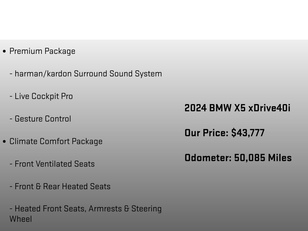2024 BMW X5 xDrive40i - 11