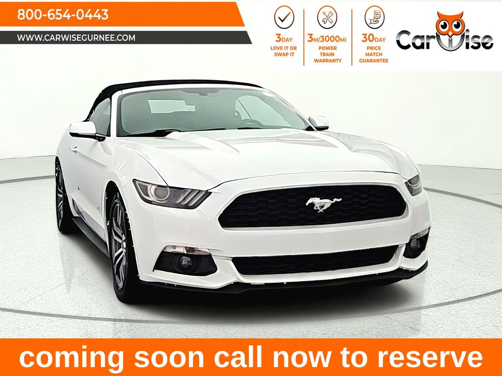 Oxford White 2016 Ford Mustang Convertible Rear-Wheel Drive 6-Speed Automatic