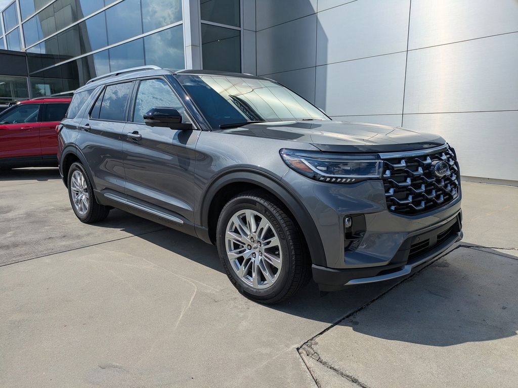 Carbonized Gray Metallic 2026 Ford Explorer Platinum RWD SUV / Crossover Rear-Wheel Drive Automatic