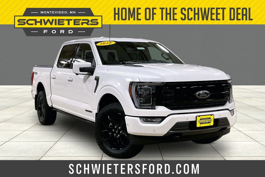 White Metallic 2023 Ford F-150 Pickup Truck Four-Wheel Drive Automatic