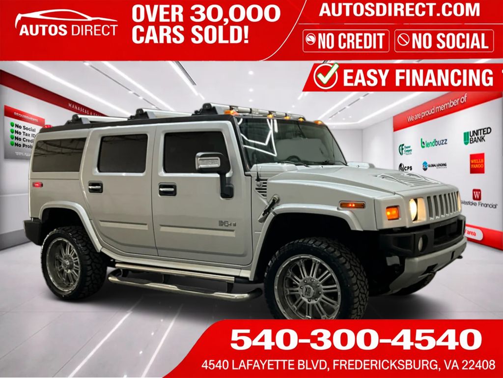 Silver Ice Metallic 2009 Hummer H2 Luxury SUV / Crossover Four-Wheel Drive 6-Speed Automatic Overdrive