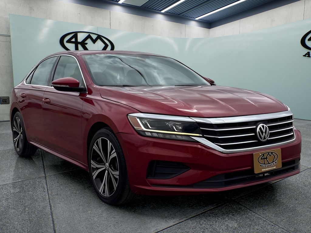 Red 2021 Volkswagen Passat 2.0T SE FWD Sedan Front-Wheel Drive 6-Speed Automatic