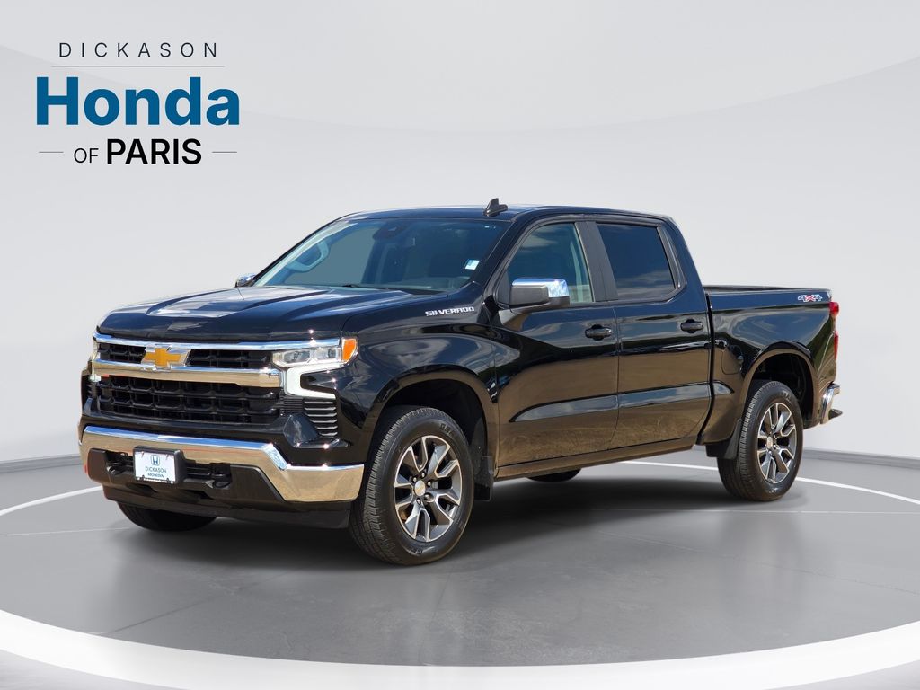Black 2024 Chevrolet Silverado 1500 Pickup Truck Four-Wheel Drive 8-Speed Automatic