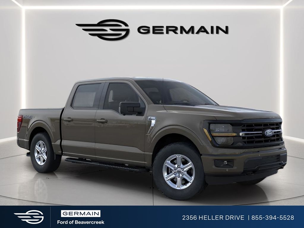 Gray 2026 Ford F-150 XLT SuperCrew 4WD Pickup Truck Four-Wheel Drive Automatic