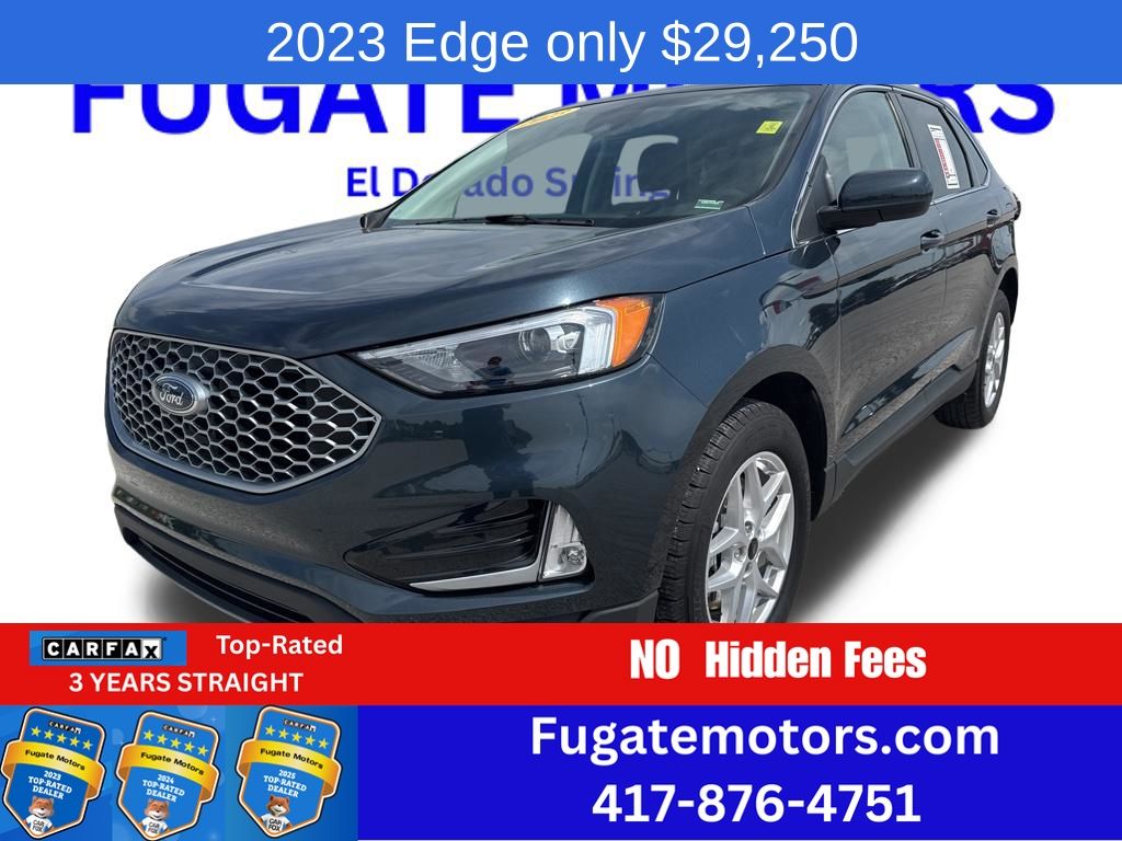 Blue Metallic 2023 Ford Edge SUV / Crossover All-Wheel Drive 8-Speed Automatic