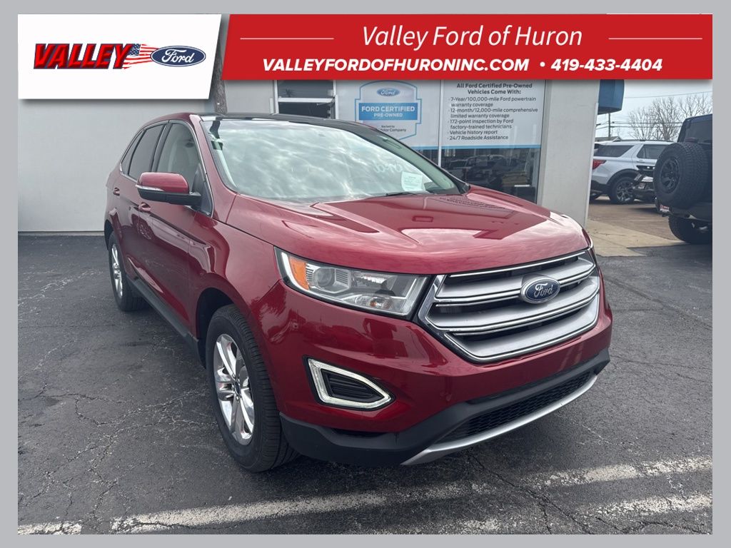 Ruby Red Metallic 2015 Ford Edge SEL SUV / Crossover Front-Wheel Drive 6-Speed Automatic