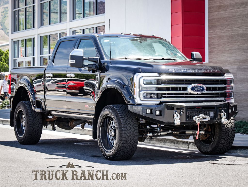 Black 2024 Ford F-350 Super Duty Pickup Truck Four-Wheel Drive Automatic