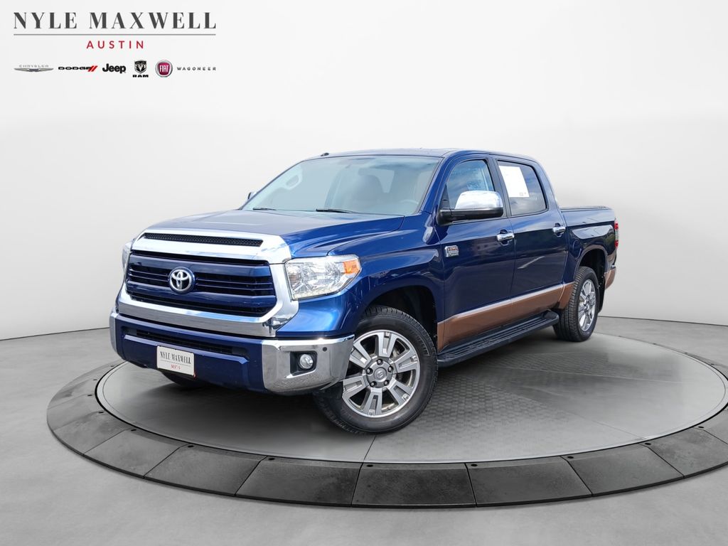 Blue Ribbon Metallic 2014 Toyota Tundra 1794 CrewMax 5.7L Pickup Truck 4X2 6-Speed Automatic Overdrive