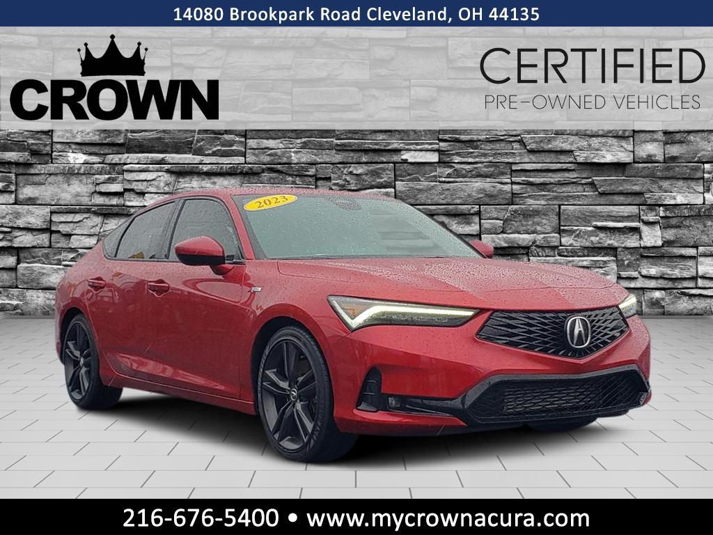 Performance Red Pearl 2023 Acura Integra FWD with A-SPEC Package Sedan Front-Wheel Drive Continuously Variable Transmission