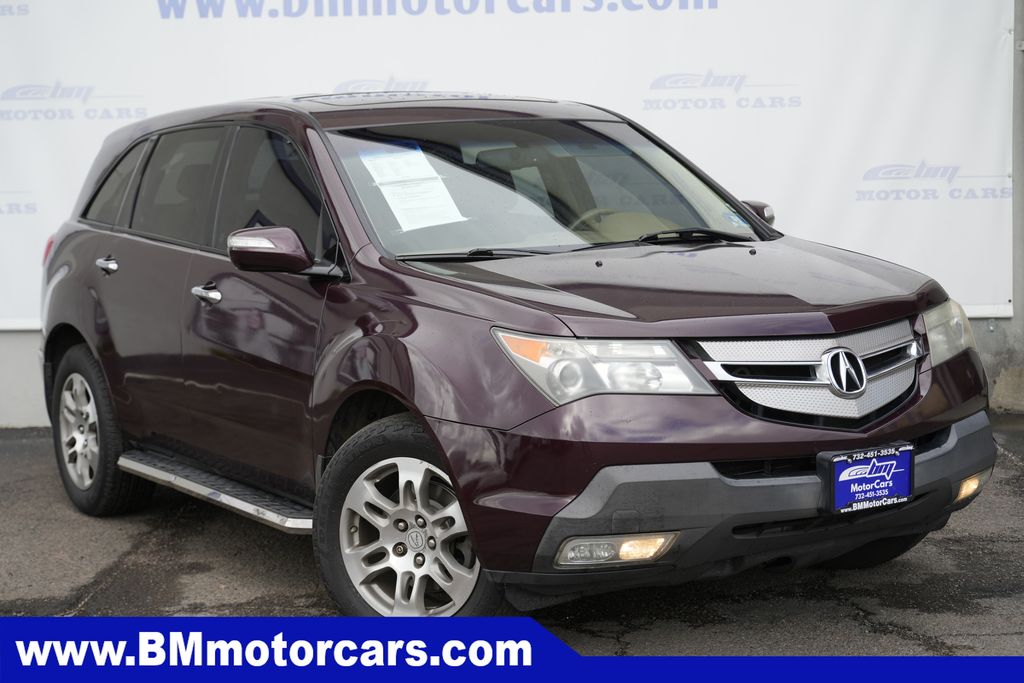 Red (Maroon) 2008 Acura MDX SH-AWD SUV / Crossover All-Wheel Drive 5-Speed Automatic