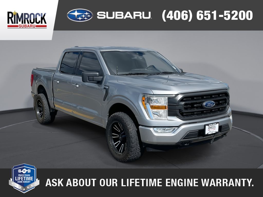 Gray 2021 Ford F-150 XLT SuperCrew 4WD Pickup Truck Four-Wheel Drive Automatic