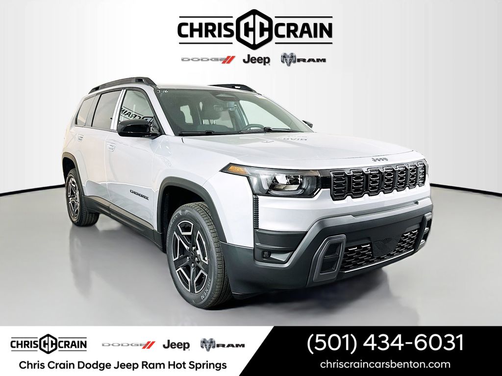 Silver 2026 Jeep Cherokee SUV / Crossover Four-Wheel Drive Continuously Variable Transmission