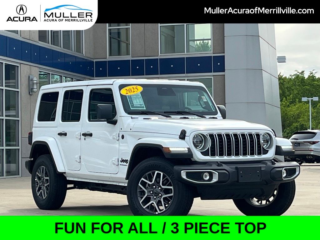 Bright White Clearcoat 2025 Jeep Wrangler SUV / Crossover Four-Wheel Drive 8-Speed Automatic