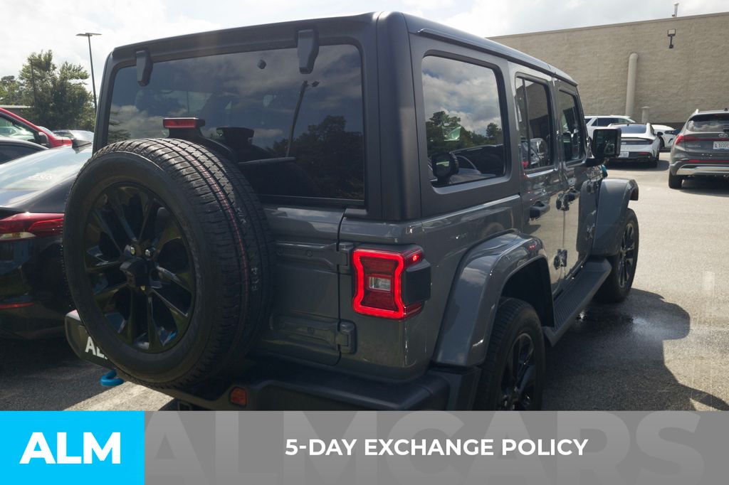 Used 2023 Gray Jeep Sahara 4xe image 3