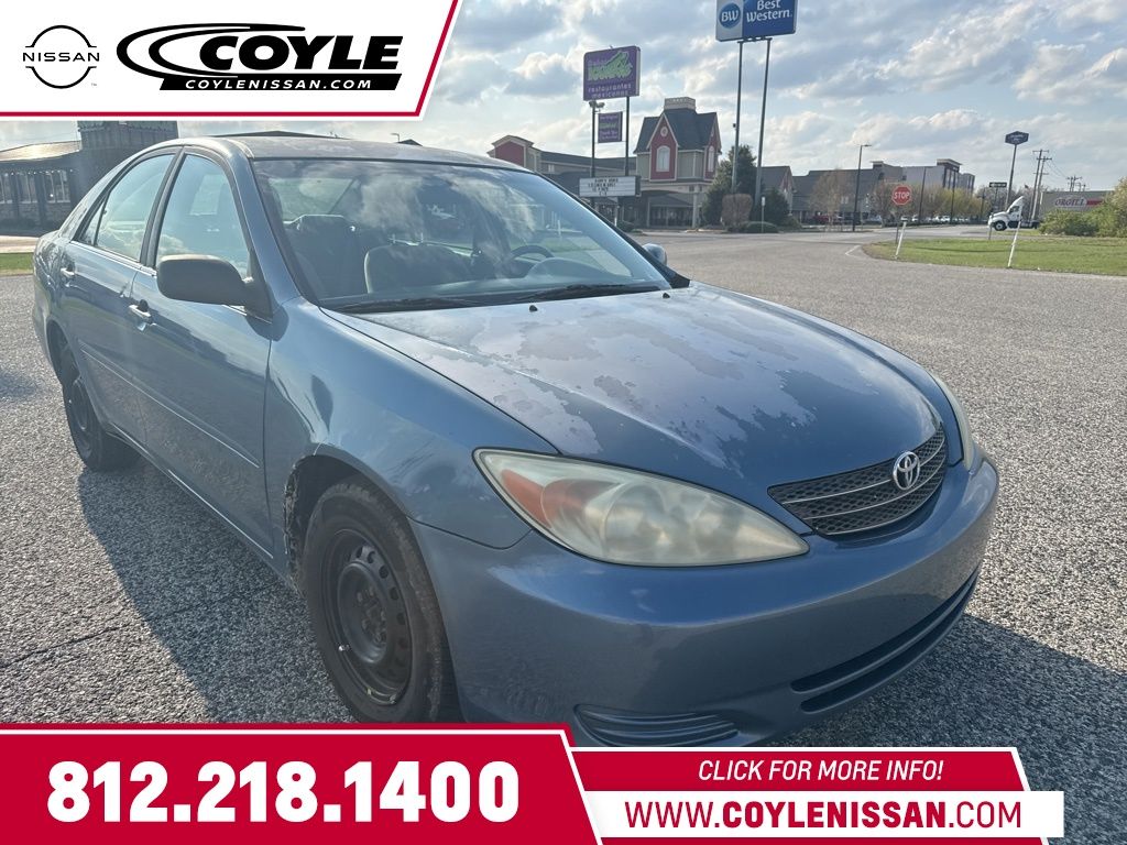 Catalina Blue Metallic 2003 Toyota Camry LE Sedan Front-Wheel Drive 4-Speed Automatic Overdrive