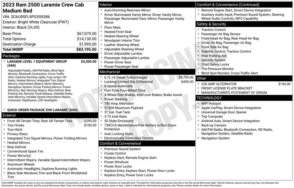 Used 2023 White Ram Laramie image 5