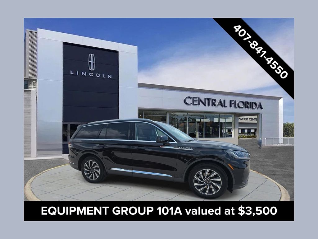 Black Metallic 2025 Lincoln Aviator SUV / Crossover Rear-Wheel Drive Automatic