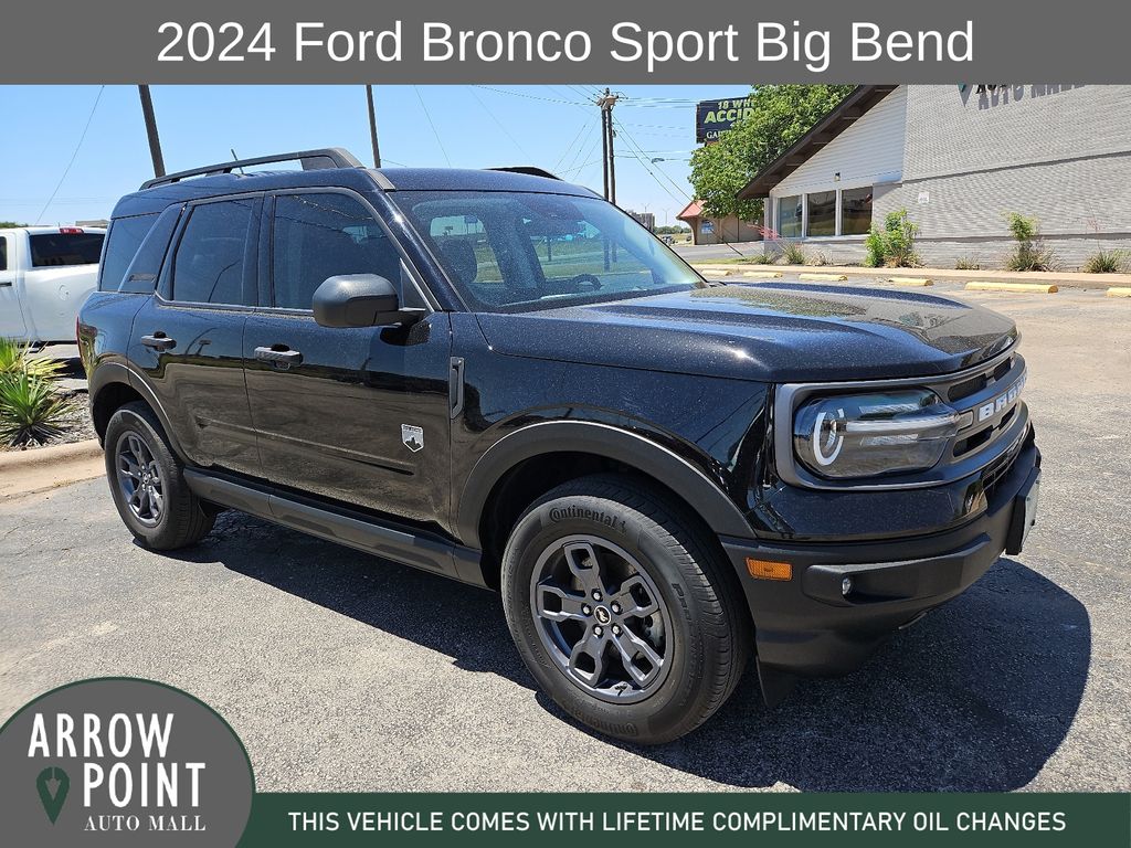 Shadow Black 2024 Ford Bronco Sport SUV / Crossover All-Wheel Drive 8-Speed Automatic