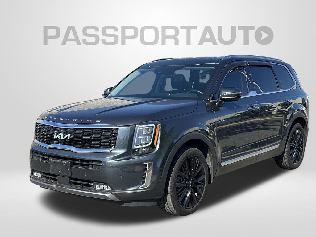 Gravity Gray 2022 Kia Telluride SX AWD SUV / Crossover All-Wheel Drive 8-Speed Automatic