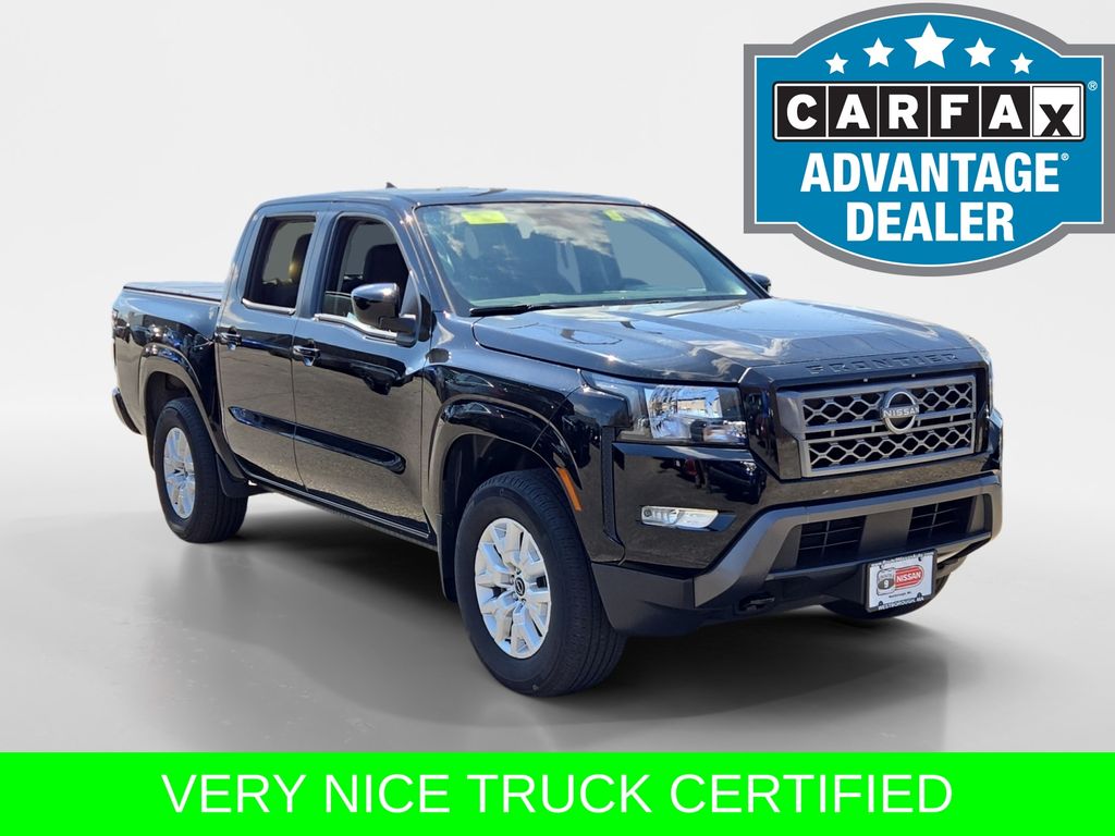 Super Black 2023 Nissan Frontier Pickup Truck Four-Wheel Drive 9-Speed Automatic
