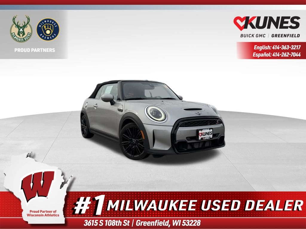 Silver 2024 MINI Cooper S Convertible FWD Convertible Front-Wheel Drive 7-Speed Automatic