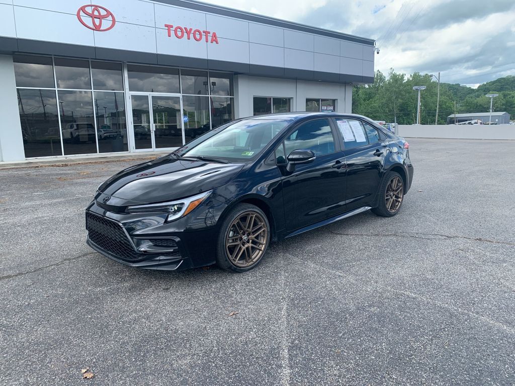 Midnight Black Metallic 2024 Toyota Corolla Nightshade FWD Sedan Front-Wheel Drive Continuously Variable Transmission
