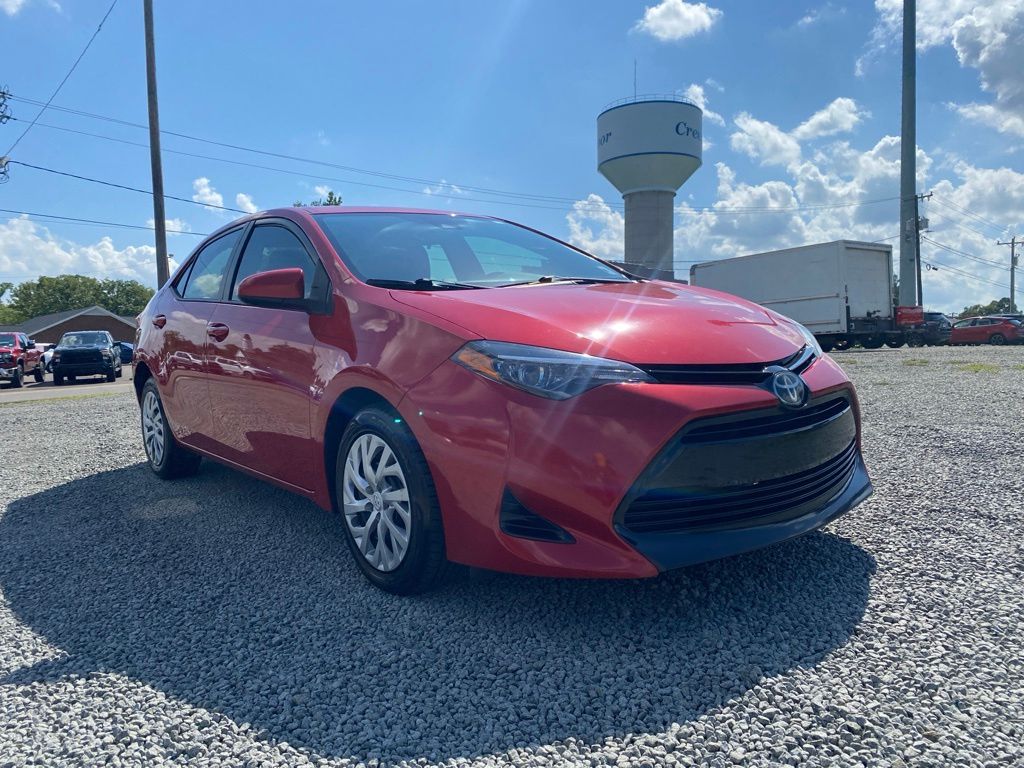 Barcelona Red Metallic 2018 Toyota Corolla Sedan Front-Wheel Drive Continuously Variable Transmission