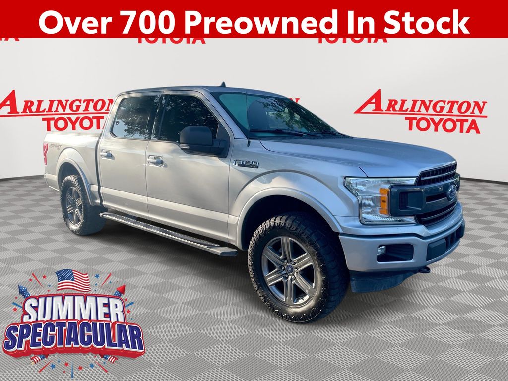 Iconic Silver Metallic 2020 Ford F-150 Pickup Truck Four-Wheel Drive Automatic