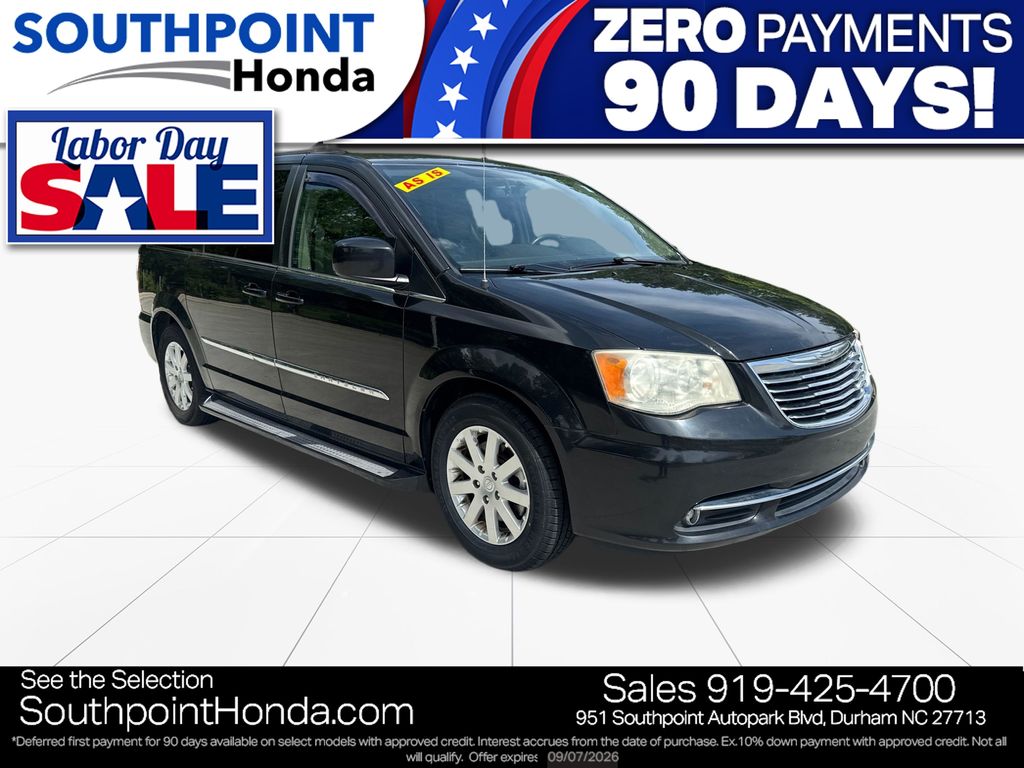 Brilliant Black Crystal Pearlcoat 2013 Chrysler Town & Country Minivan Front-Wheel Drive 6-Speed Automatic