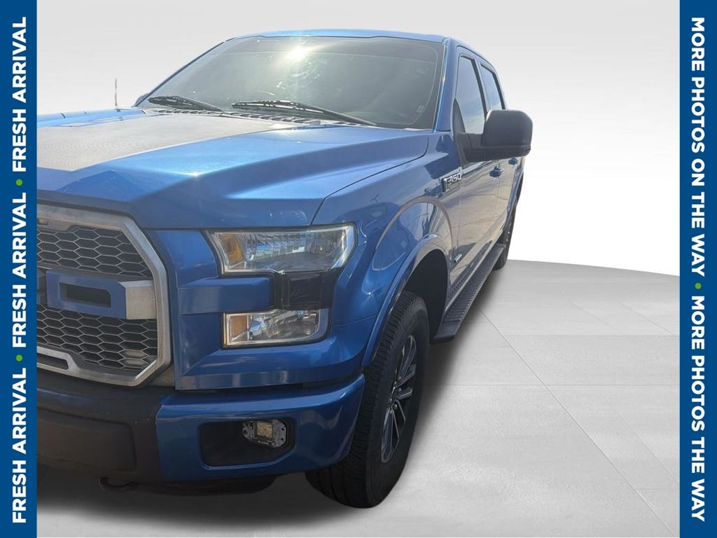 Blue Flame Metallic 2015 Ford F-150 Pickup Truck Four-Wheel Drive 6-Speed Automatic