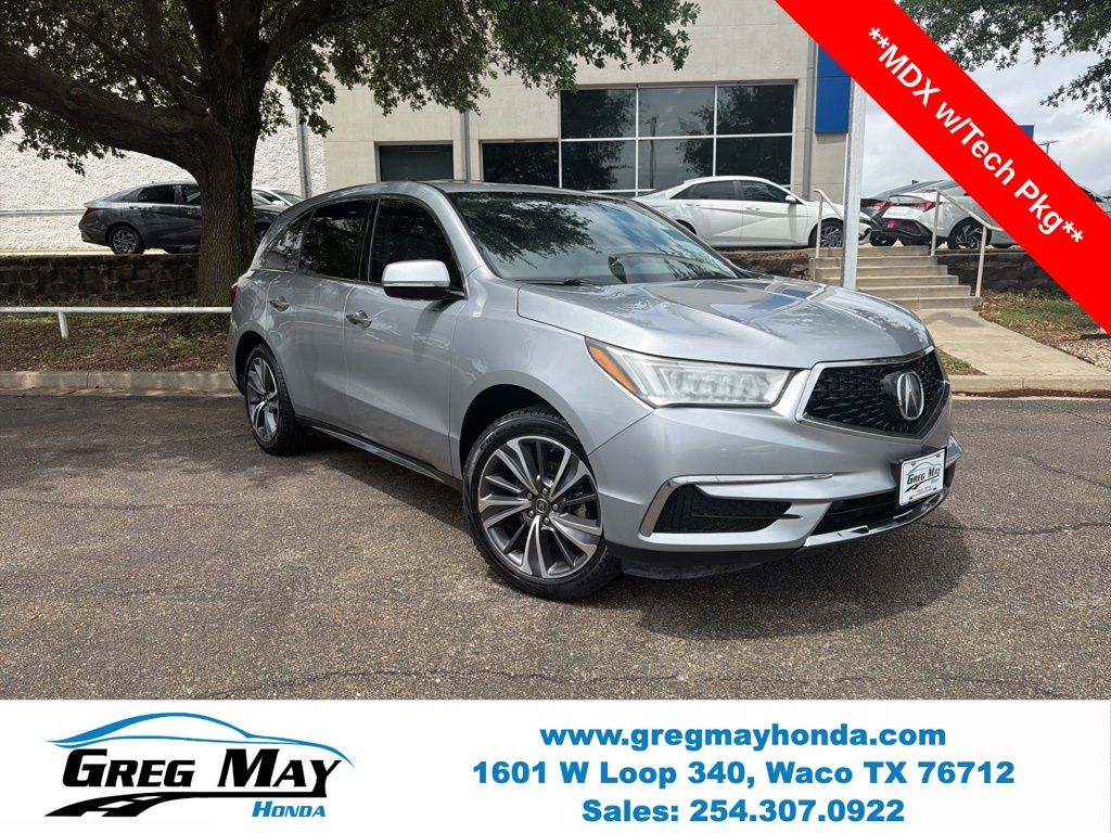 Lunar Silver Metallic 2019 Acura MDX FWD with Technology Package SUV / Crossover Front-Wheel Drive 9-Speed Automatic