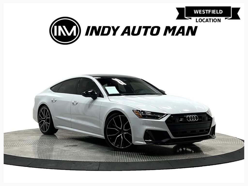Glacier White Metallic 2021 Audi S7 Sedan All-Wheel Drive 8-Speed Automatic