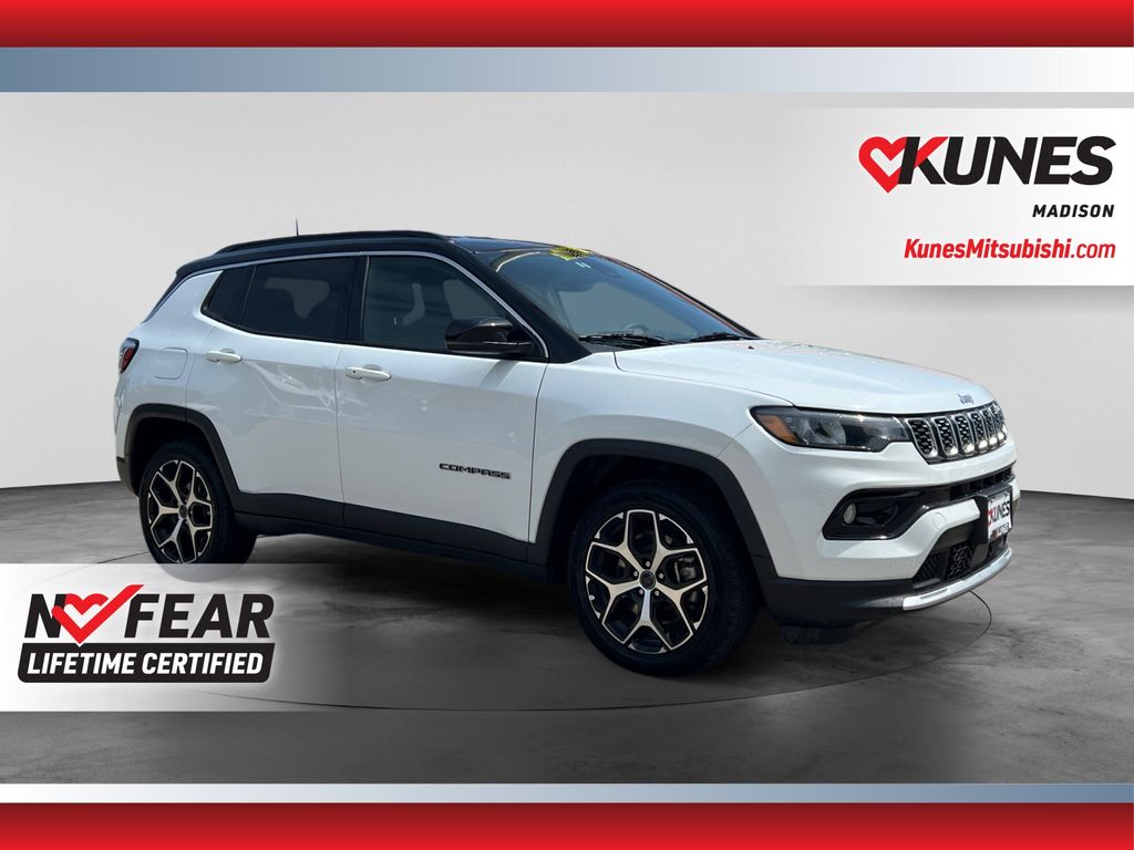 Bright White Clearcoat 2025 Jeep Compass SUV / Crossover Four-Wheel Drive 8-Speed Automatic