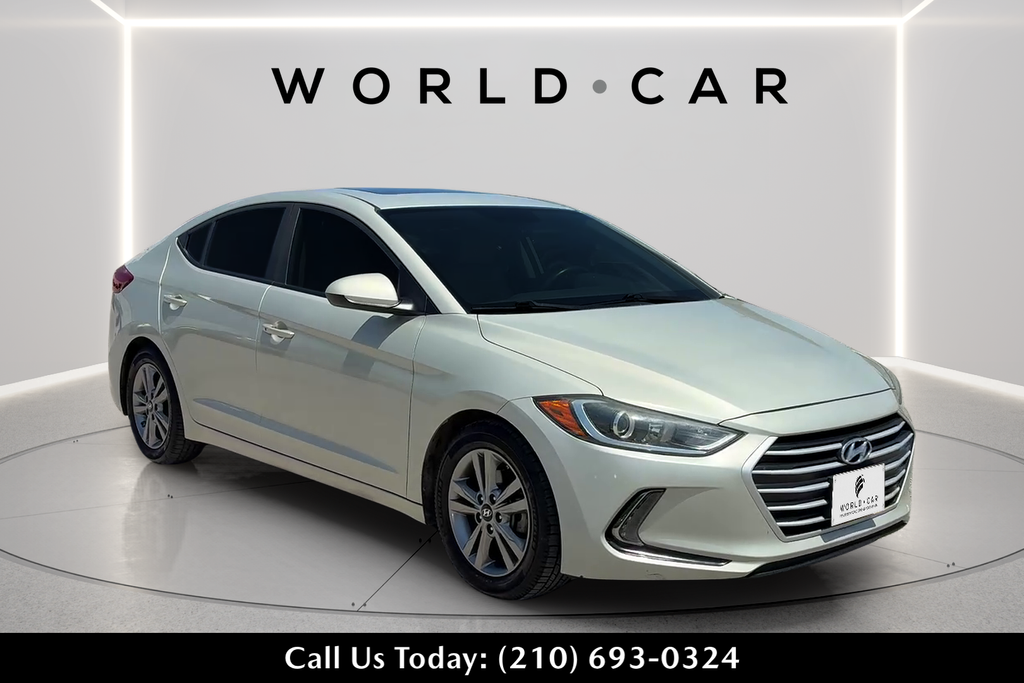 Brown (Mineral Beige Pearl) 2017 Hyundai Elantra Sedan Front-Wheel Drive 6-Speed Automatic