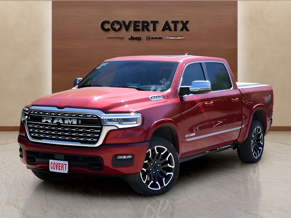 Molten Red Pearlcoat 2026 RAM 1500 Limited Crew Cab 4WD Pickup Truck Four-Wheel Drive 8-Speed Automatic