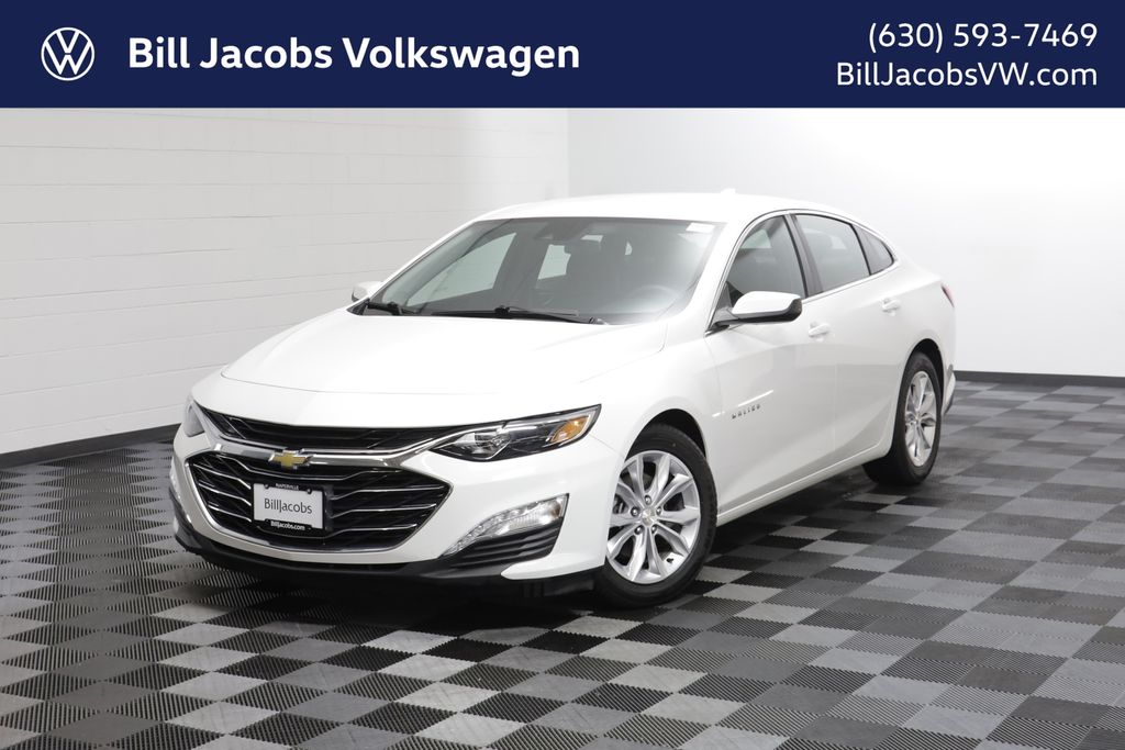 Summit White 2023 Chevrolet Malibu LT with 1LT FWD Sedan Front-Wheel Drive Continuously Variable Transmission