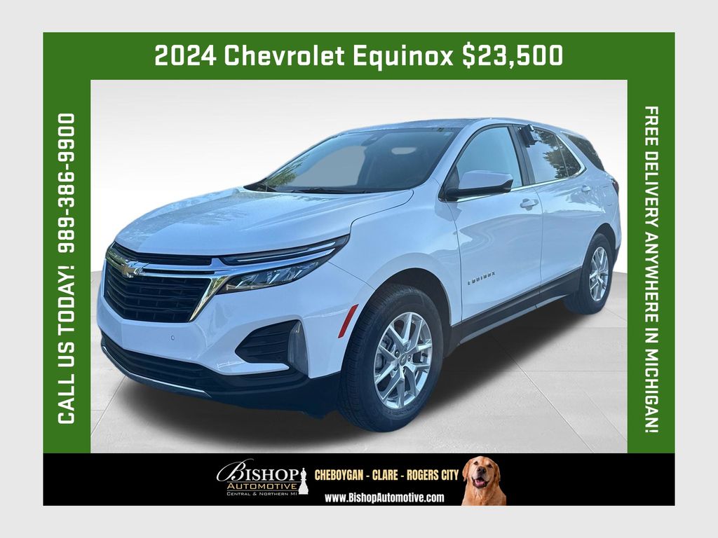 Summit White 2024 Chevrolet Equinox SUV / Crossover Four-Wheel Drive 6-Speed Automatic Overdrive
