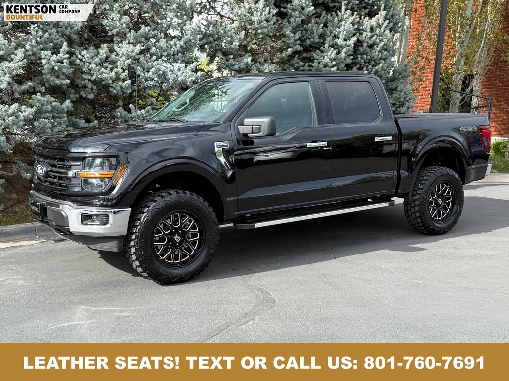 Black 2025 Ford F-150 XLT SuperCrew 4WD Pickup Truck Four-Wheel Drive Automatic