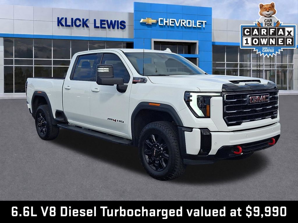 2025 GMC Sierra 2500HD AT4 White at Phil Fitts Ford